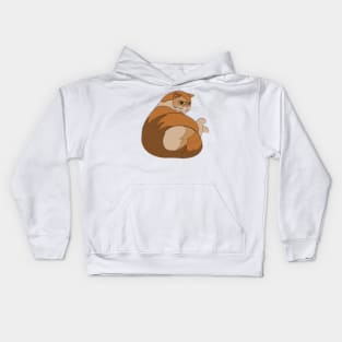 Paper Cut Cats Series! Big Orange Kids Hoodie